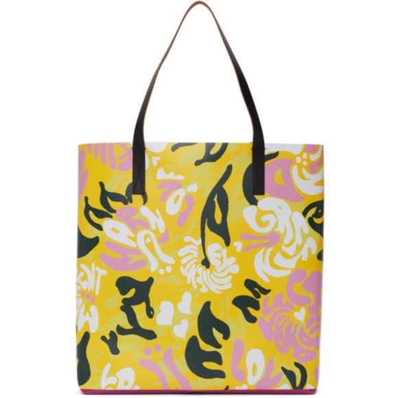Marni Yellow and Pink Euphoria Print Tote - Picture 5 of 5